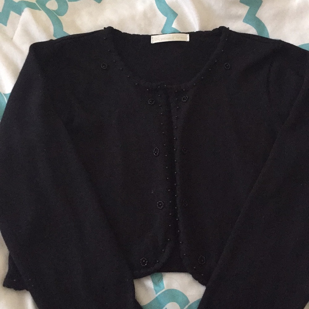 Girls cardigan with beaded front